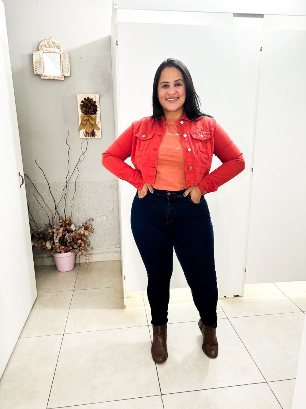 JAQUETA JEANS COLOR