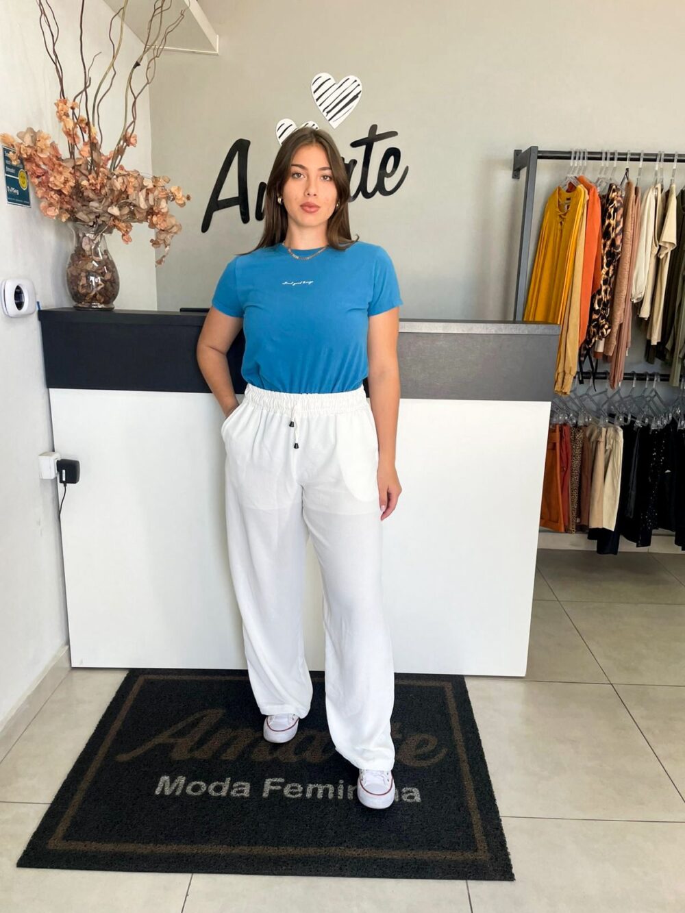 CALÇA PANTALONA BRANCA