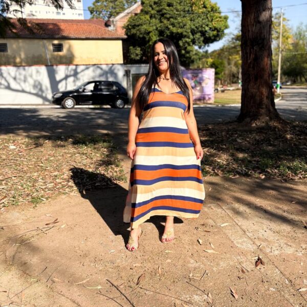 VESTIDO VISCOLYCRA LISTRA